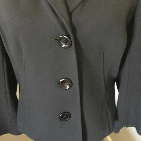 TALBOTS Black Knit Blazer, EEUC - Picture 3 of 8